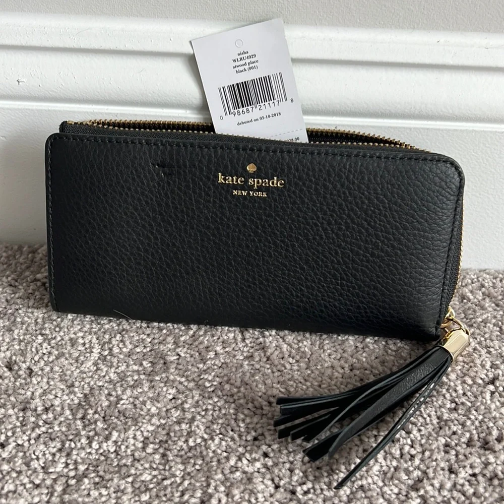 Black kate spade wallet - Picture 1 of 9